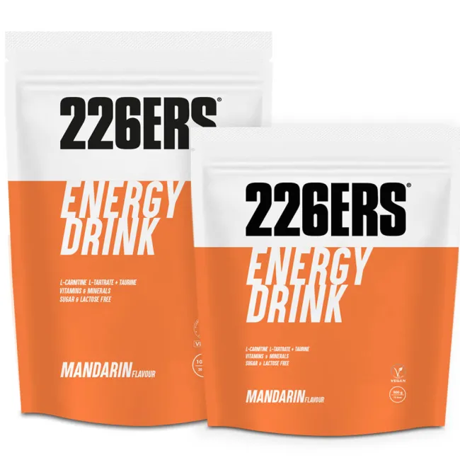 226ers - plic pudra vegan - energy drink - mandarina - 1kg