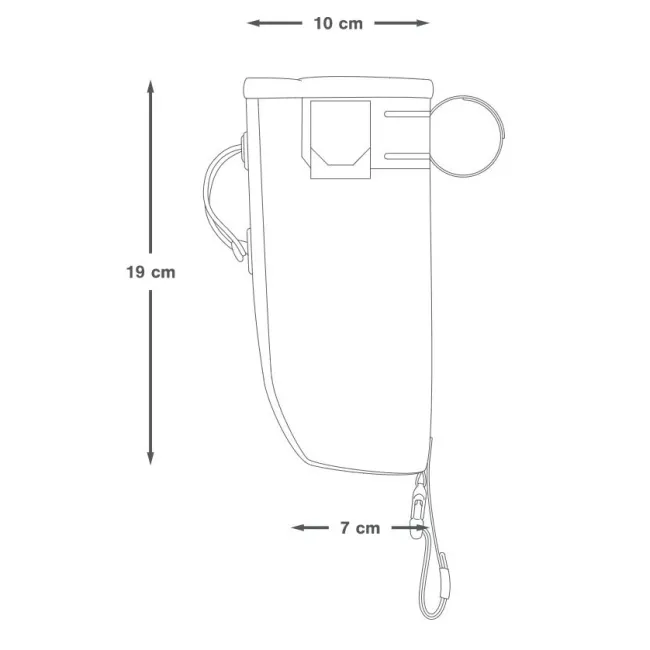 Apidura - geanta ghidon bicicleta Backcountry 2.0 Food Pouch 1.2 litri - gri negru