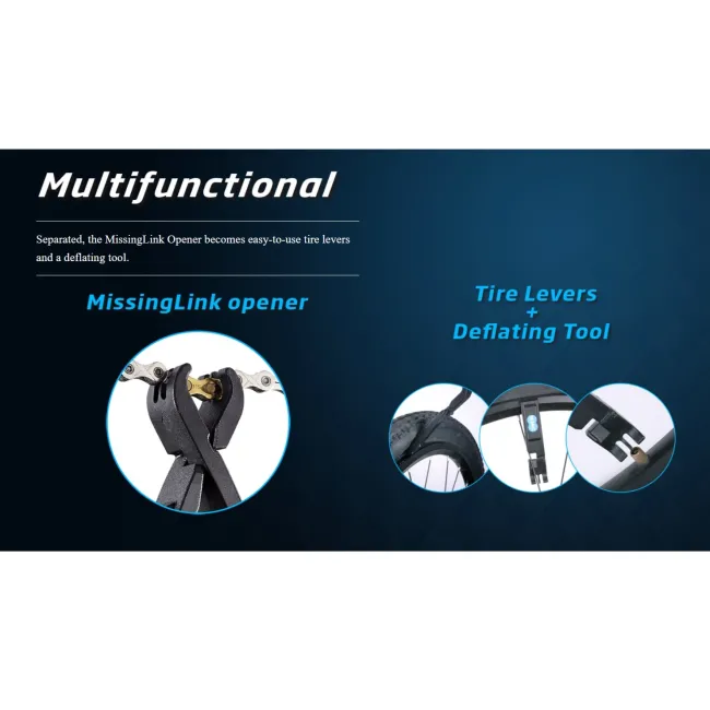 Kmc - Levier lant si cauciuc Bicicleta Quiclink Tire Lever - negru