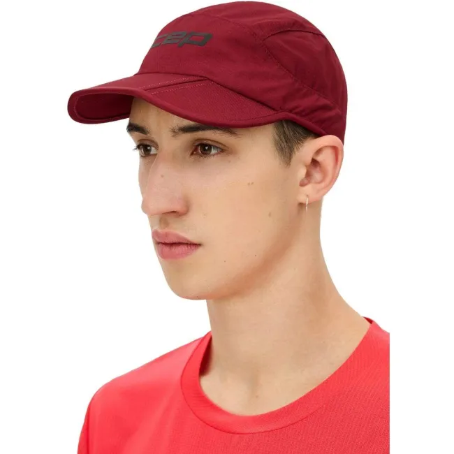 CEP - sapca - run foldable cap - burgundy