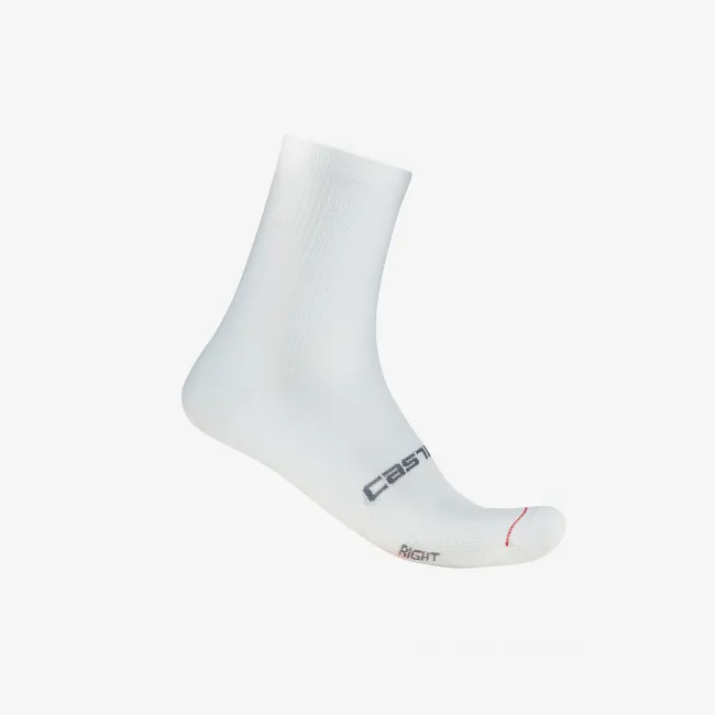Castelli - sosete ciclism - Espresso 12 Sock - alb