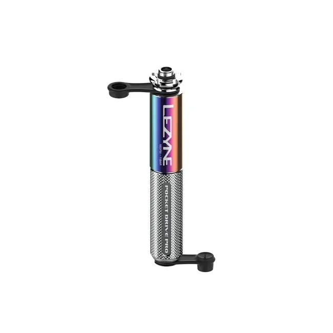 Lezyne - mini pompa - Hand Pump Pocket Drive Pro - 160 psi | 11 bar - neo metallic | silver - 98g