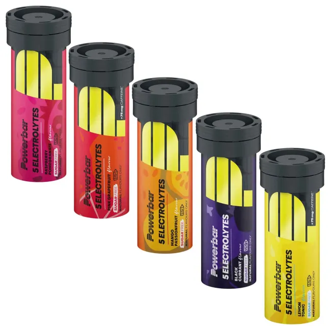 Powerbar - pastile efervescente hidratare si mineralizare 5 Electrolytes, aroma mango fructul pasiunii - cutie 10x 4.2g