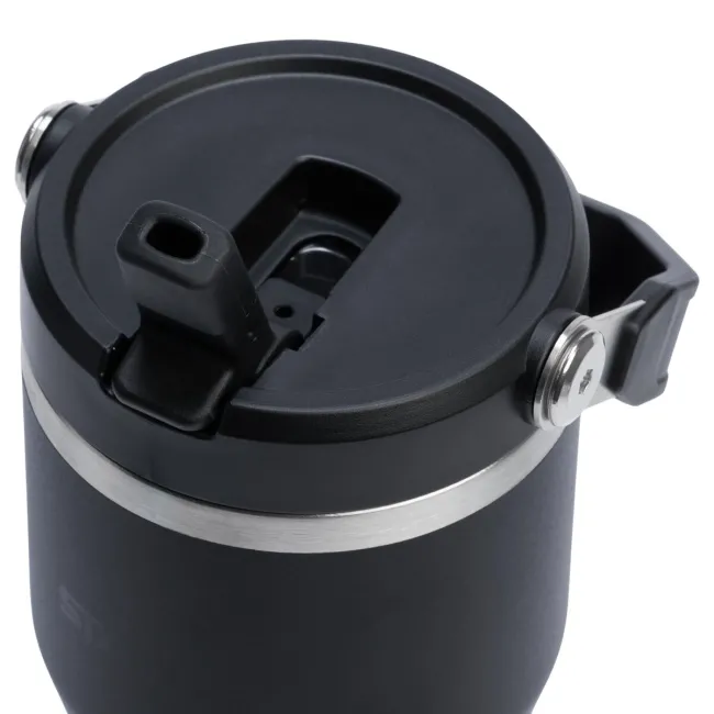 Stanley - termos tip sticla cu pai - IceFlow™ Flip Straw Tumbler - 0.6L - negru
