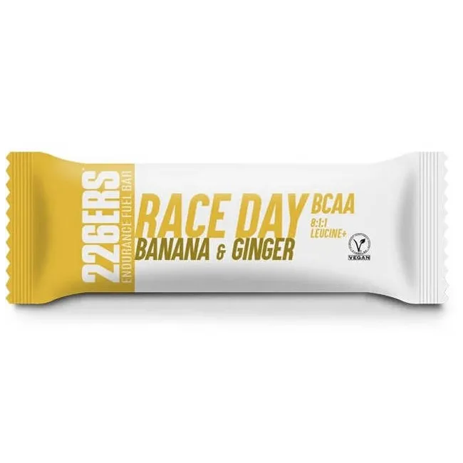 226ers - baton energie - Race Day Bar BCAA Vegan - banana | ghimbir - 40gr