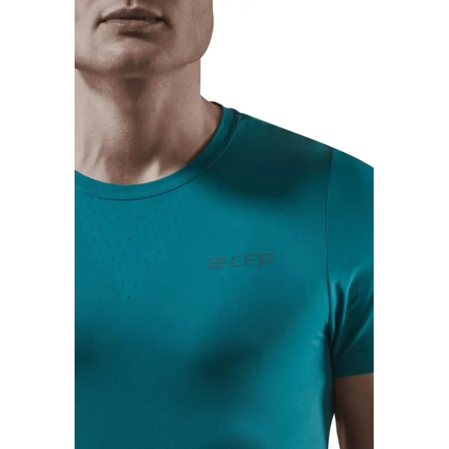 CEP - tricou pentru alergare cu maneca scurta - Run UltraLight Shirt - Petrol