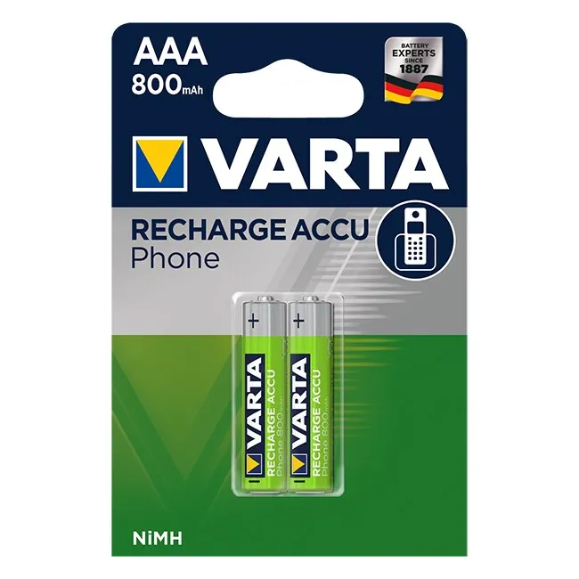 Varta - set acumulatori AAA Recharge Accu Power 800 mAh - set 2 buc AAA