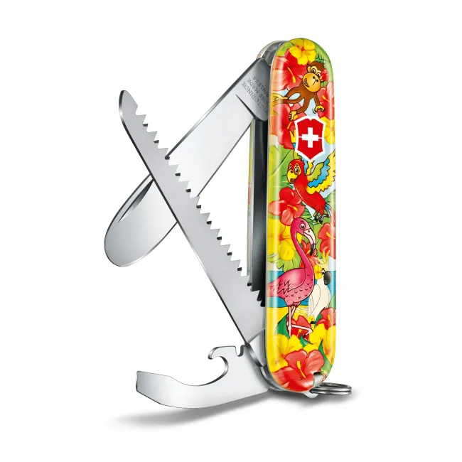 Victorinox - briceag multifunctional - 9 functii - My First Victorinox Animal Edition - galben