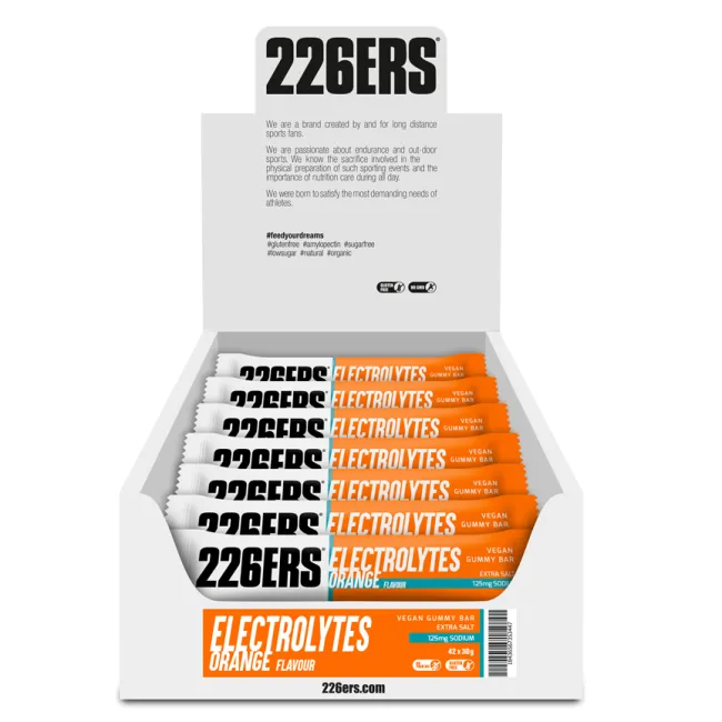 226ers - jeleu energie - Vegan Gummy Bar - portocala - 30gr