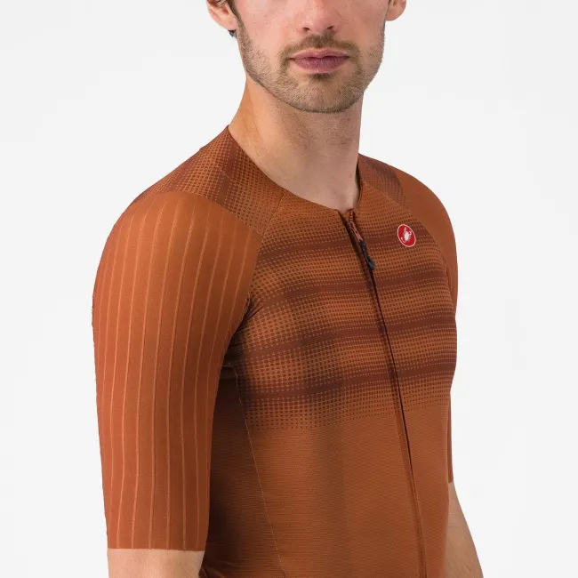 Castelli - tricou ciclism maneca scurta race fit - Aero Race 8S Jersey - 18-36 gr C - mocha