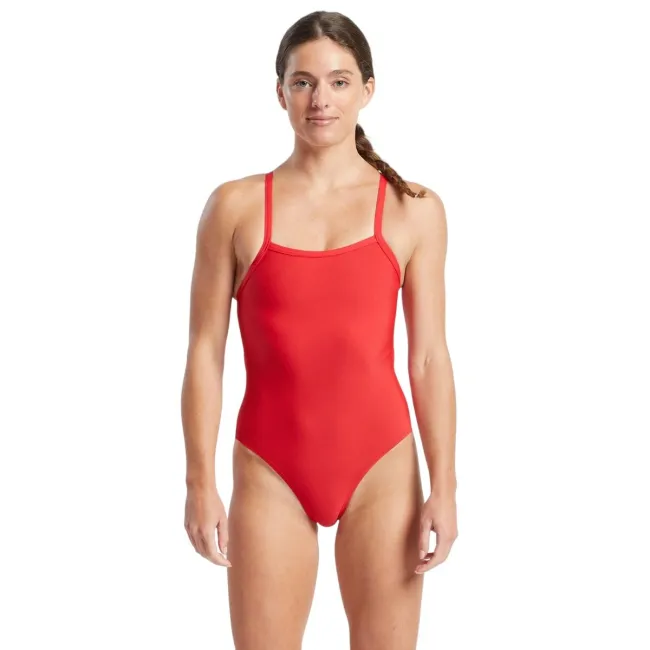 Finis - Costume de baie intreg pentru femei - Skinback Solid - rosu
