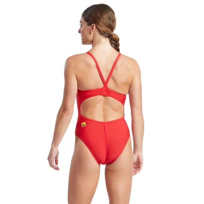 Finis - Costume de baie intreg pentru femei - Skinback Solid - rosu