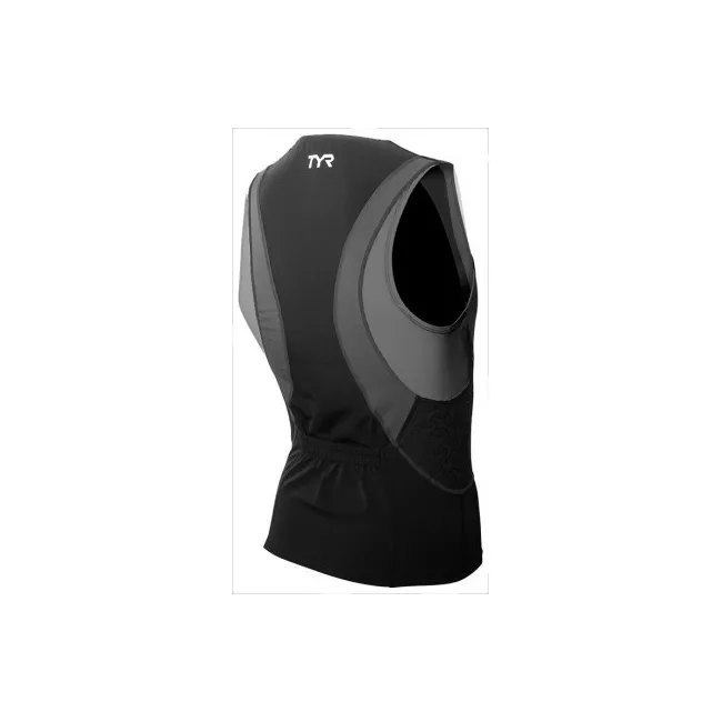 TYR - bluza fara maneci triatlon - Competitor Singlet - negru | gri