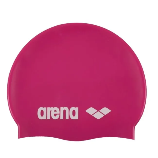Arena - casca inot silicon - Classic - Fucsia | Alb