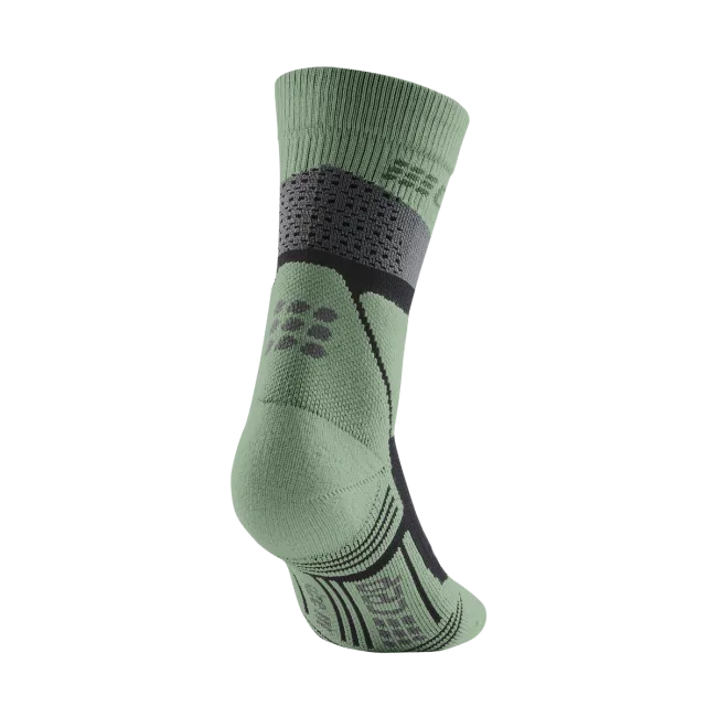 CEP - sosete compresie medii - max cushion hiking merino mid-cut - grey I mint