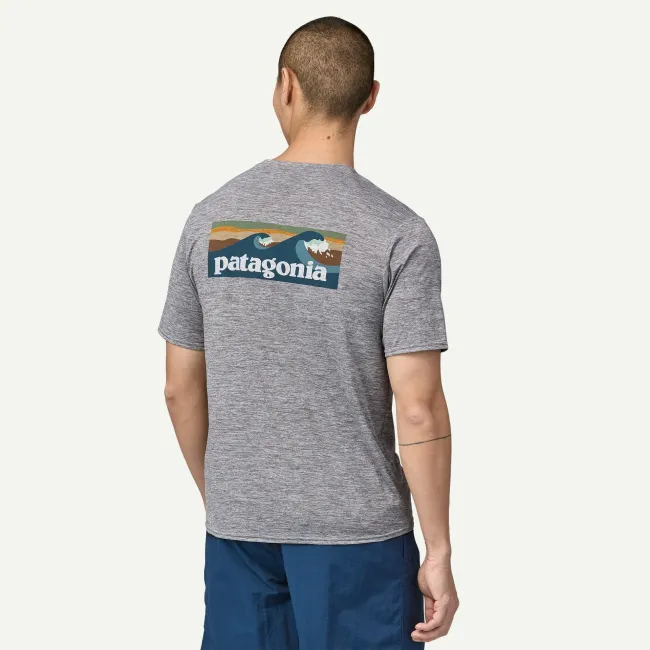 Patagonia - tricou - M Capilene Cool Daily Graphic Waters - Gri