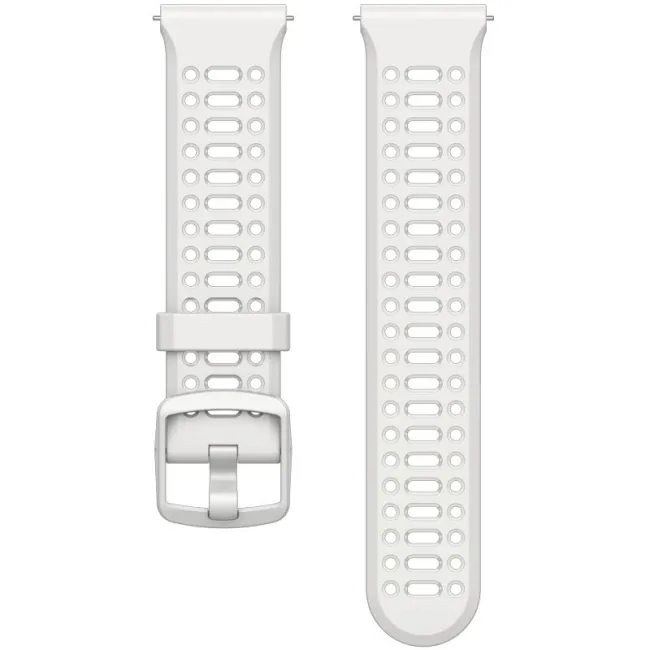 Coros - curea ceas silicon - Compatibil cu Pace 3 si Pace Pro - 22mm - Alb