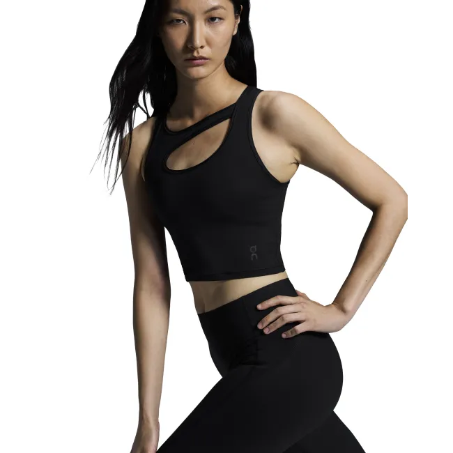 On - bustiera - Studio Cut-Out Crop W - Black