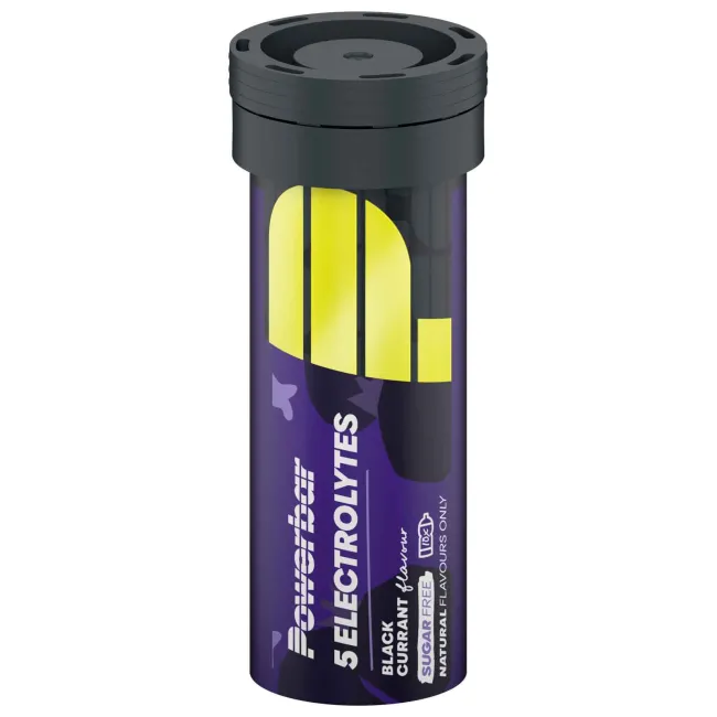 Powerbar - pastile efervescente hidratare si mineralizare 5 Electrolytes, aroma coacaze negre - cutie 10x 4.2g
