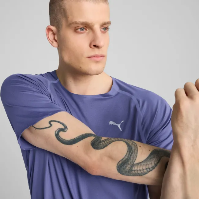 Puma - tricou tehnic - Run Cloudspun Tee - Blue Crystal