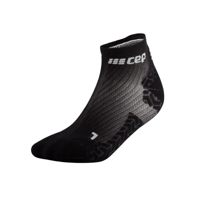 CEP - sosete compresie peste glezna - ultralight socks low cut v3 - black | white shadow