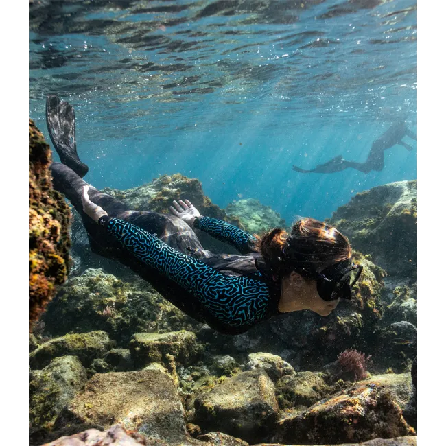 Orca - costum neopren pentru femei Freedive Mantra 1 P wetsuit - negru albastru