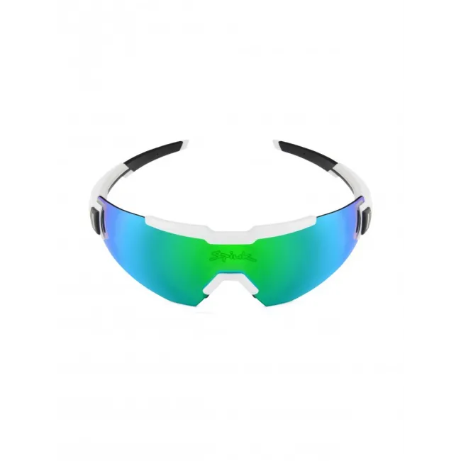 Spiuk - ochelari soare sport - Profit - rama alba - lentila oglinda albastra-verde cat. 3 + lentila transparenta