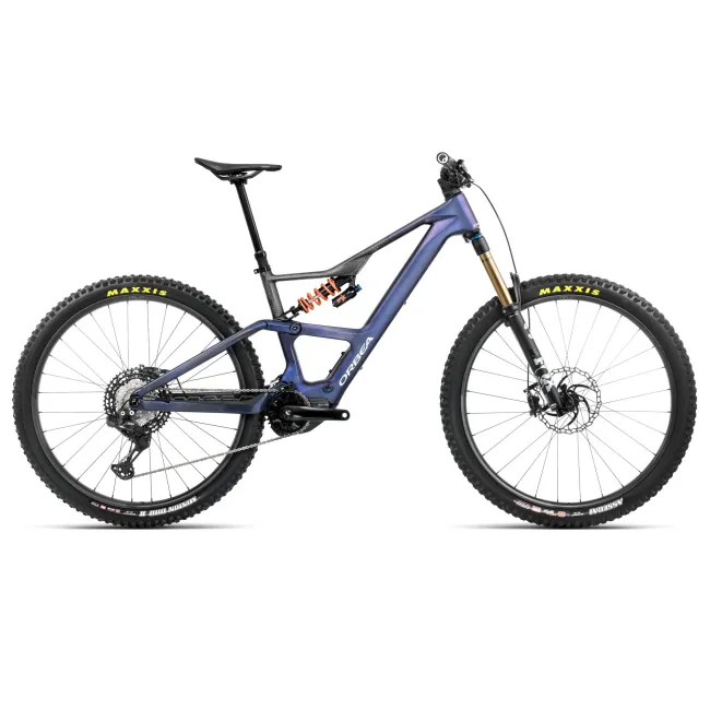 Bicicletă electrică eMTB Trail Orbea RISE LT M-TEAM 630W - Tanzanite Carbon View | Carbon Raw (Matt)