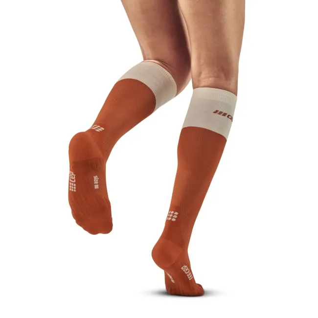 CEP - sosete compresie inalte - Bloom Socks Running tall W - Ginger