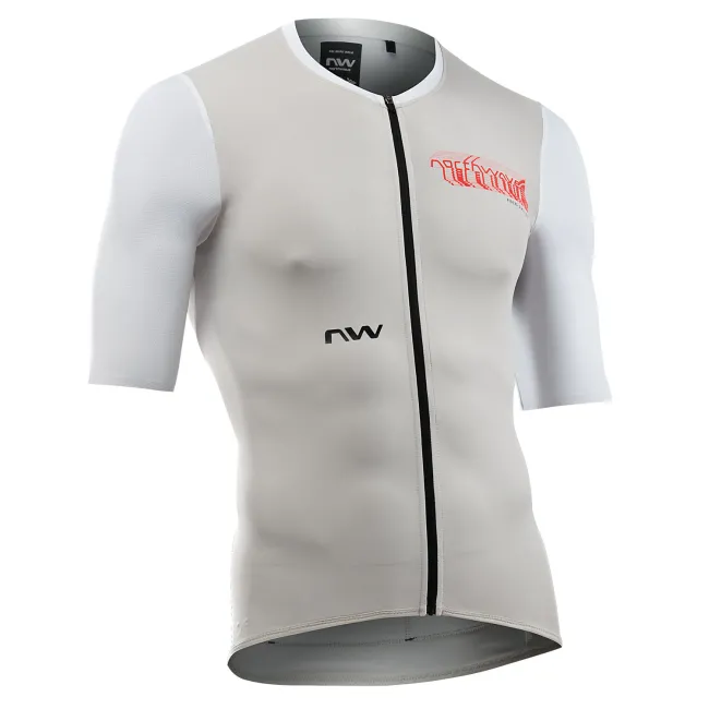 Northwave - tricou ciclism maneca scurta - Essence EVO Jersey Short Sleeve - Light Grey | White