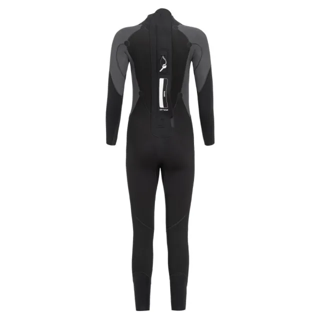 Orca - costum neopren ape deschise pentru copii Junior OpenWater Zeal Squad wetsuit - negru dungi portocalii