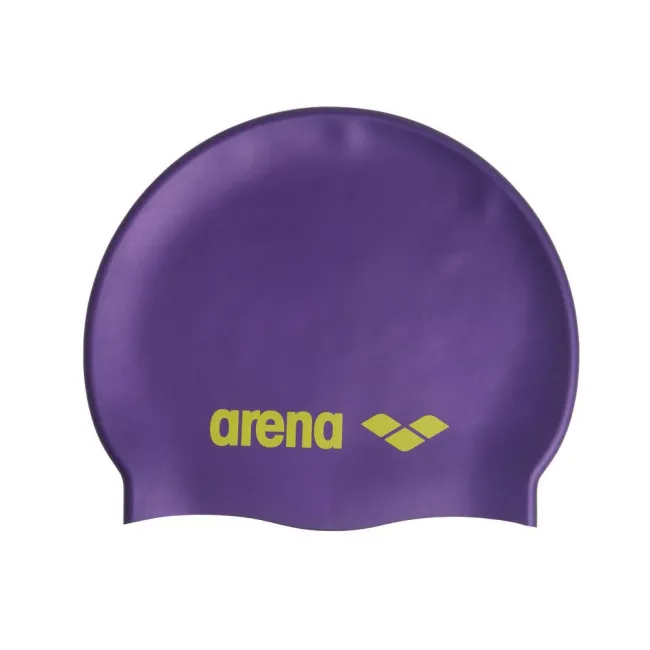 Arena - casca inot silicon - Classic - Violet I Soft I Green