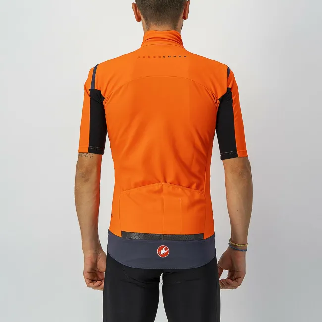 Castelli - Jacheta ciclism maneca scurta pentru barbati Gabba RoS - portocaliu