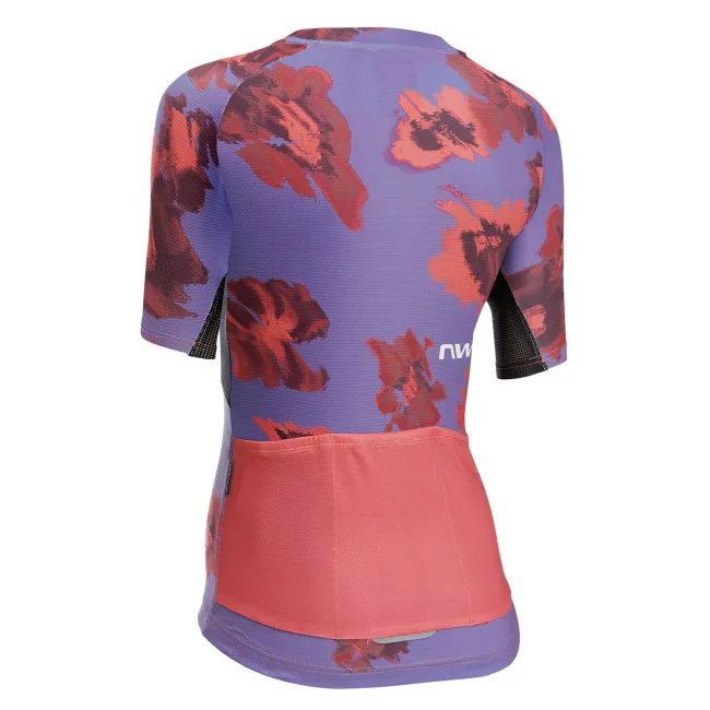 Northwave - tricou ciclism maneca scurta - Force EVO Woman Jersey Short Sleeve - Dark Purple | Radiant Red