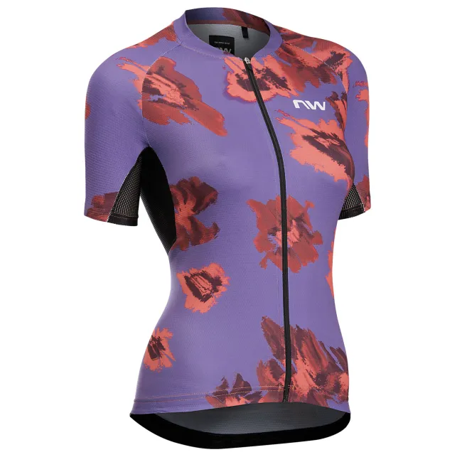 Northwave - tricou ciclism maneca scurta - Force EVO Woman Jersey Short Sleeve - Dark Purple | Radiant Red