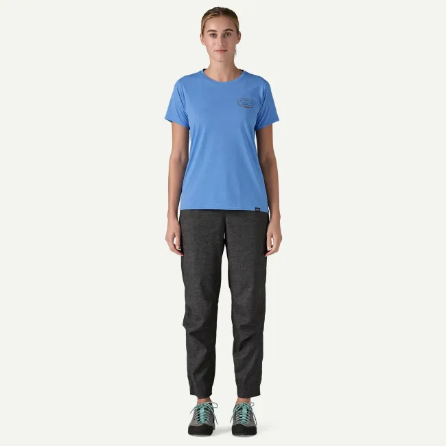 Patagonia - tricou - W Capilene Cool Daily Graphic Lands - Portocaliu