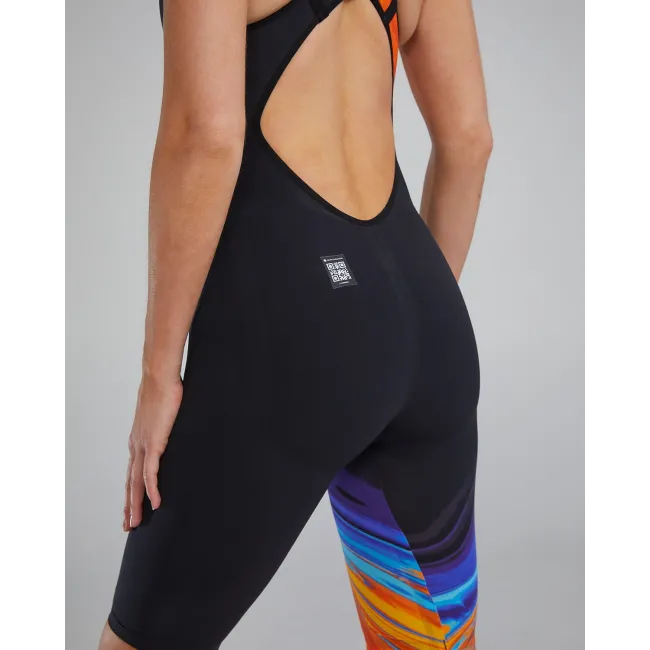 TYR - costum intreg tehnic - VENZO Open Back Volconyx W - portocaliu | bleumarin