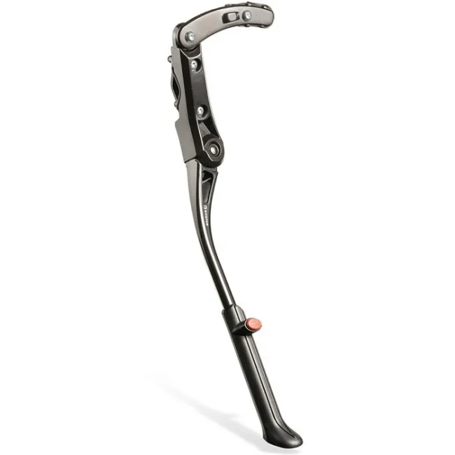 BikeFun - Cric reglabil Bicicleta spate Kickstand 24-29", aluminiu - negru