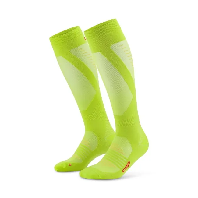 CEP - sosete compresie inalte - pro run ultralight socks tall - lime