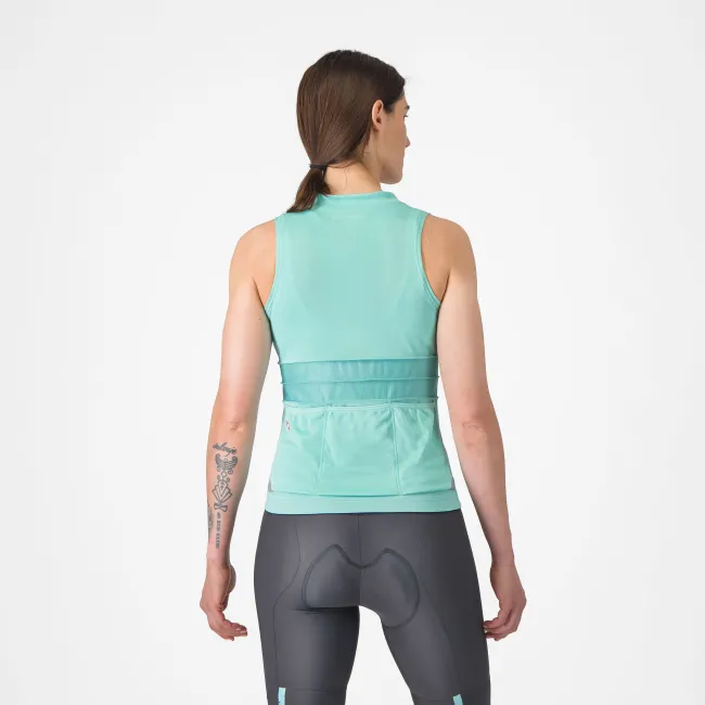 Castelli - maiou ciclism - Anima 4 Sleeveless - 20-35 gr C - albastru deschis