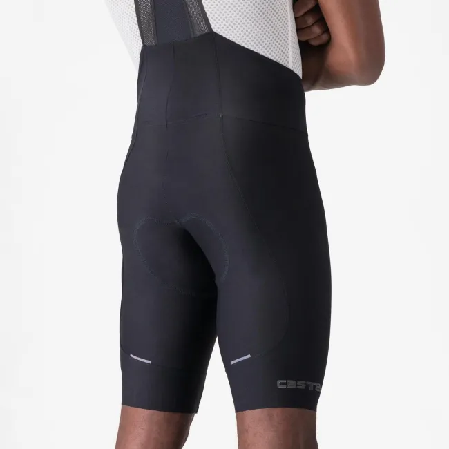 Castelli - pantaloni ciclism scurti cu bretele - Espresso Bibshort - 15-35 gr C - negru