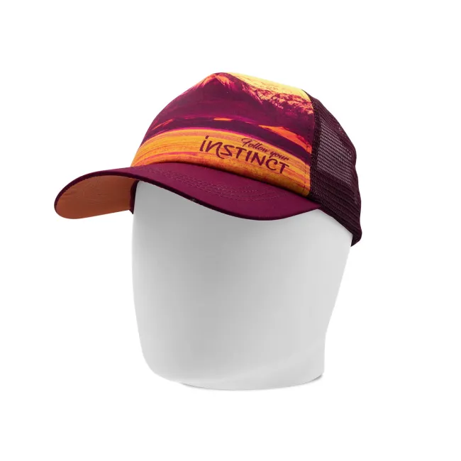 Instinct - Sapca Trucker Horizon - visiniu portocaliu