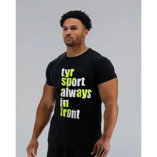 TYR - tricou casual - Graphic Tee - negru I lime