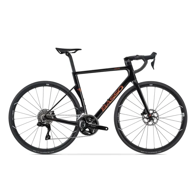 Bicicletă șosea Basso Venta R Shimano 105 Di2 - Magma Black Glossy