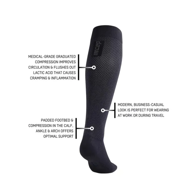 CEP - sosete compresie inalte - business socks tall v2 - blue