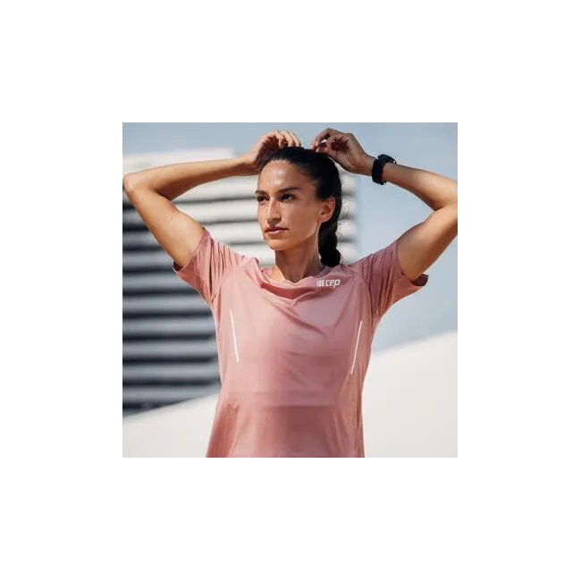 CEP - tricou tehnic - run shirt short sleeve W - rose
