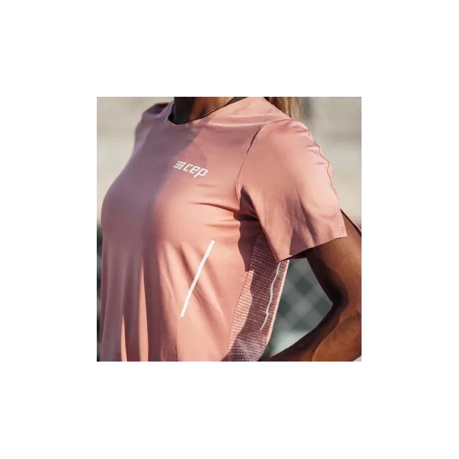 CEP - tricou tehnic - run shirt short sleeve W - rose