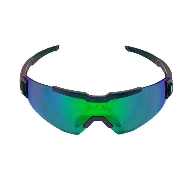 Spiuk - ochelari soare sport Profit, 2 lentile de schimb transparent si verde oglinda  - rama multicolora (irizata)