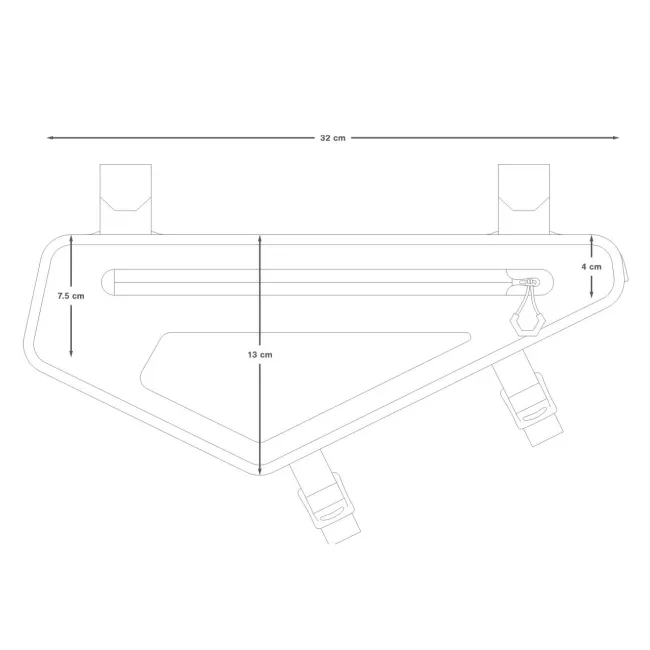 Apidura - geanta cadru bicicleta Backcountry 2.0 Frame Pack 2 litri - negru gri