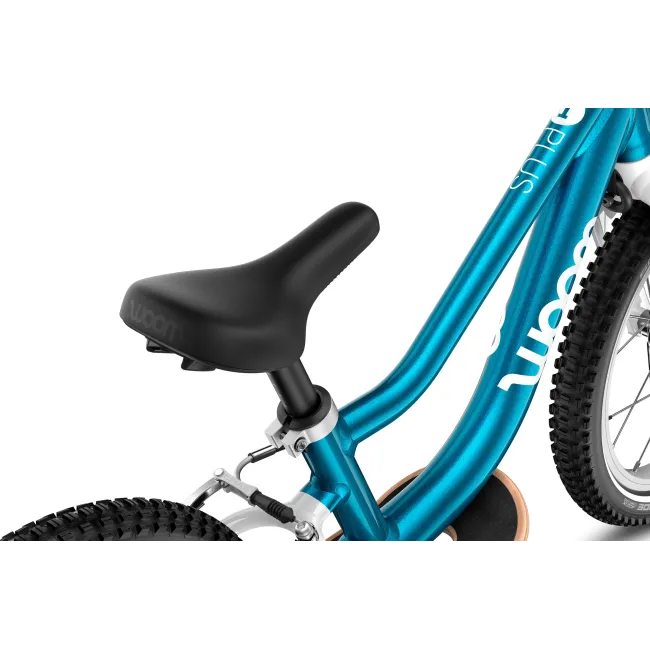 Bicicleta copii Woom 1 Go Plus cu roti 14" albastru Metallic Blue